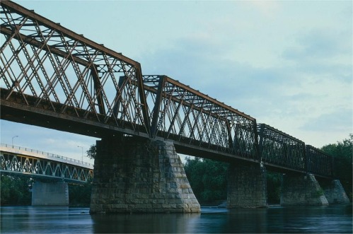 lattice steel bridge