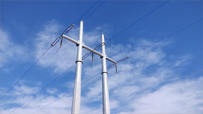 transmission steel pole