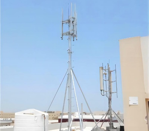 telecom tower on roof