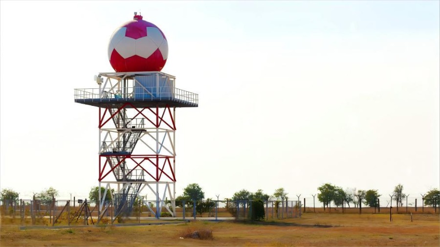 radar lattice steel tower