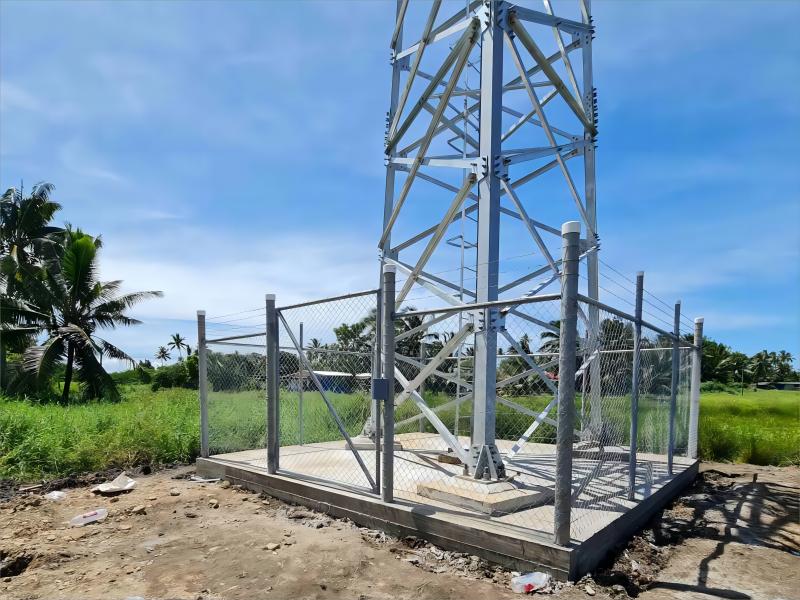 30 Meters 3 Legged Angular Steel Telecom Tower in Fiji