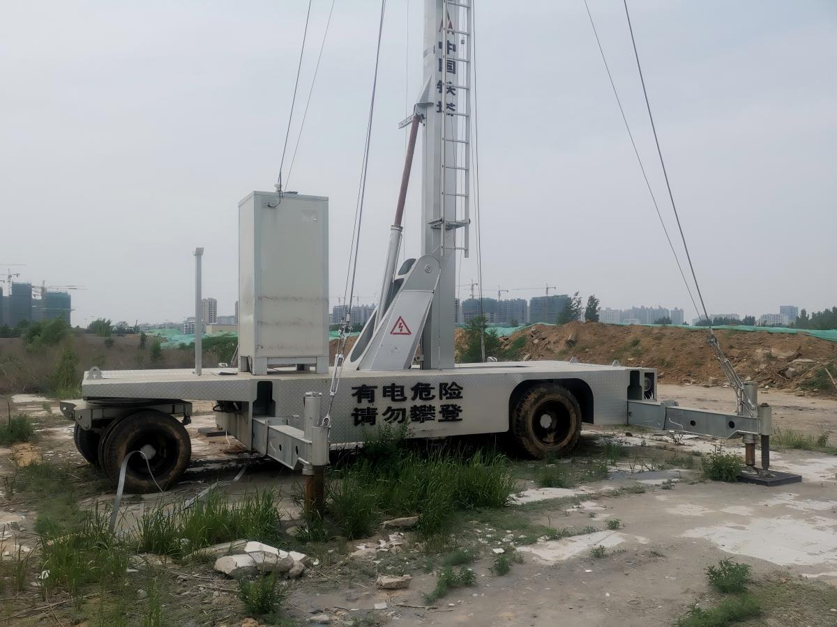 25 Meters Hydraulic Cell on Wheels (COW) Assembling Test before Shipment